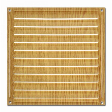 Rejilla de ventilacion 18x18 cm 19 aberturas madera pino