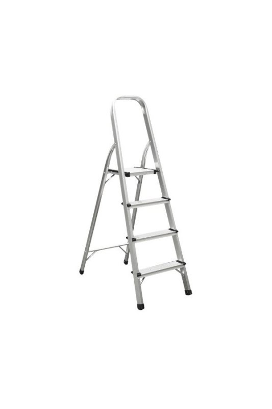 Escalera 4 peldaños aluminio máx. 150kg