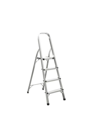 Escalera 4 peldaños aluminio máx. 150kg