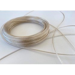 Tendedero rollo 20mt cable acero plastificado transparente