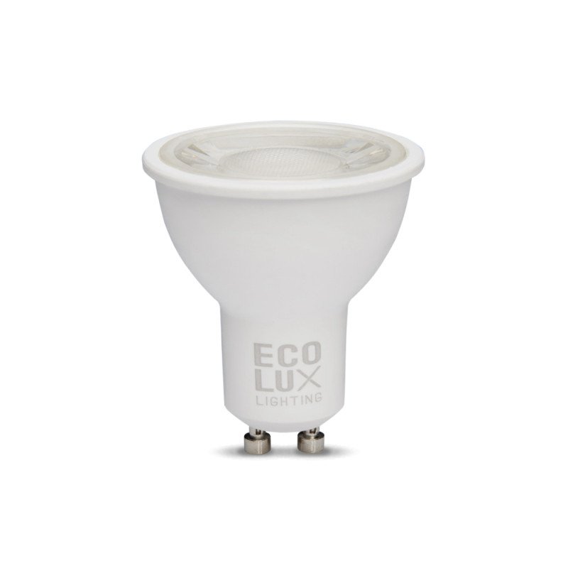 Lampara led gu10 / 7w luz calida 3000k -efecto dicroica-