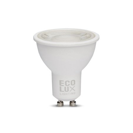 Lampara led gu10 / 7w luz calida 3000k -efecto dicroica-