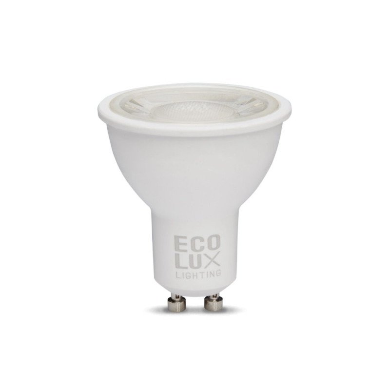 Lampara led gu10 / 7w luz calida 3000k -efecto dicroica-