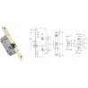 Picaporte w170 rhl latonado