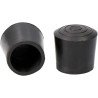 Contera goma redonda exterior ø 22 mm negro