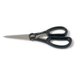 Tijera cocina plastificada inox 8 20cm microdentada azul