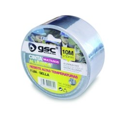 Cinta adhesiva aluminio 50 mm x 10 mt -aluminio-
