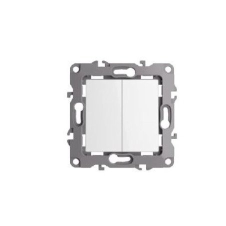 Conmutador doble 1 modulo blanco atmoss dynamic plus