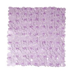 Alfombrilla ducha antideslizante 51x51cm -morada-