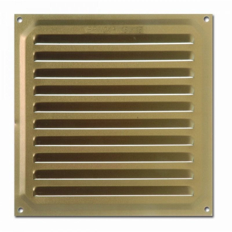 Rejilla de ventilacion 20x20 cm bronce
