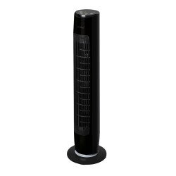 Ventilador de torre oscilante c/mando 45w negro