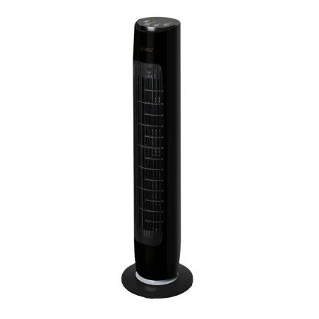 Ventilador de torre oscilante c/mando 45w negro