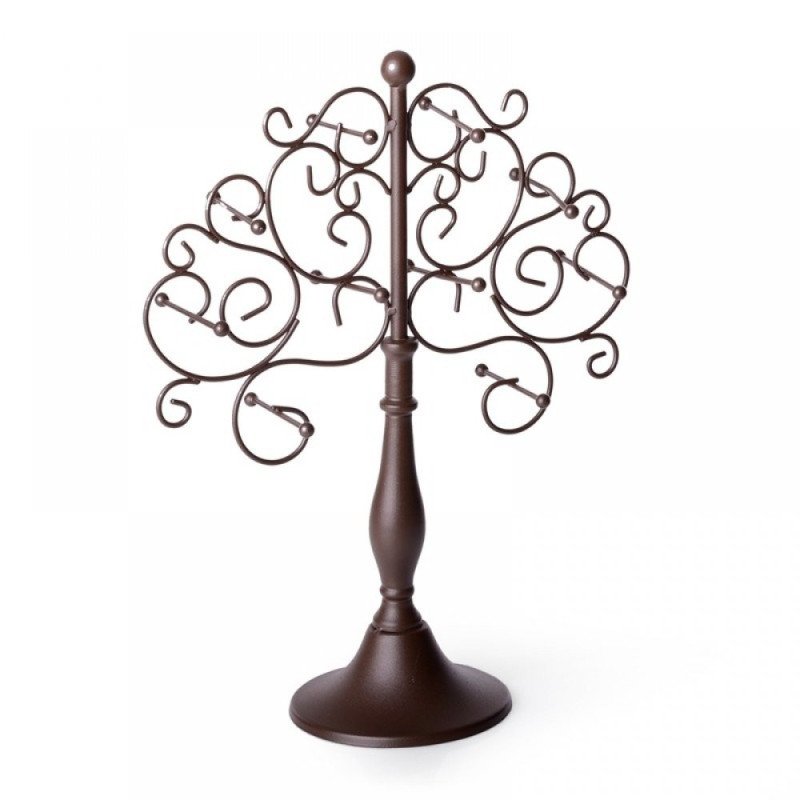 Soporte joyero marron metal decorac