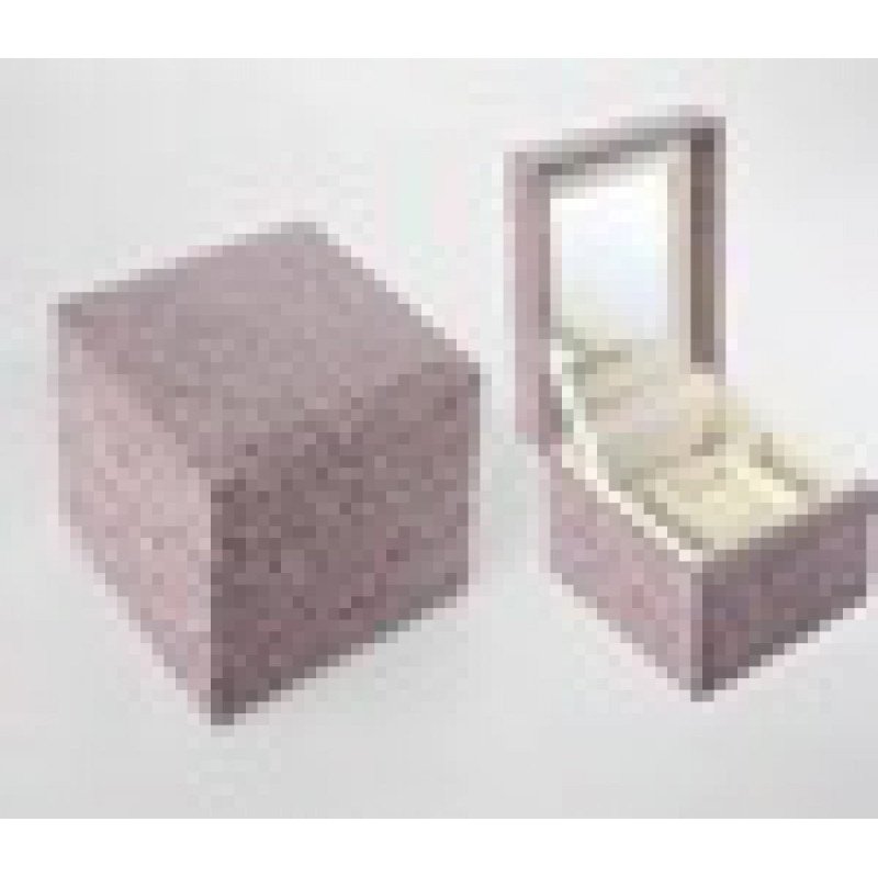 Joyero pu 13x13x10 croco gris