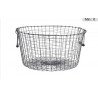 Cesta metal 40x21 negro country