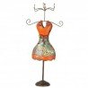 Maniqui cuelga joyas naranja metal 27,30 x 10,80 x