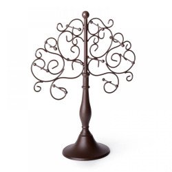 Soporte joyero marron metal decorac