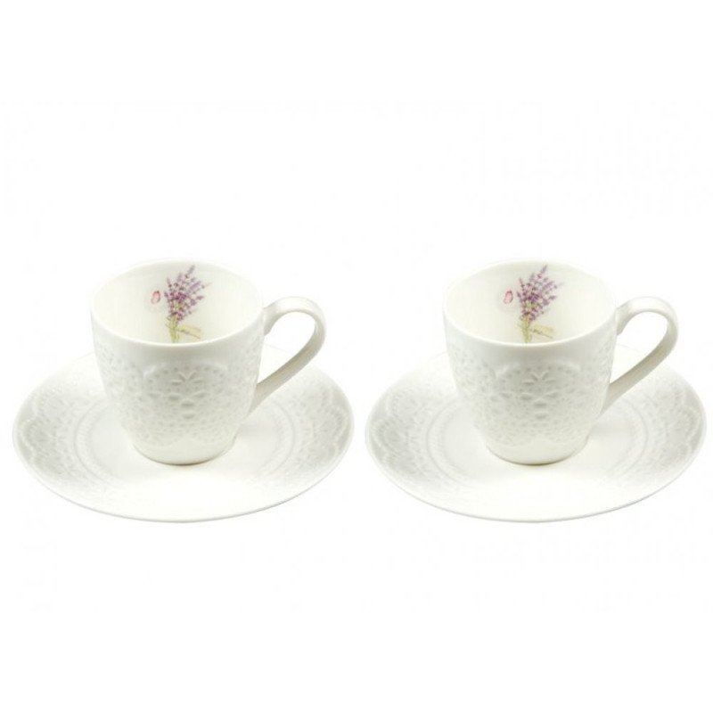 Jgo 2 tazas c/plato lav 100ml