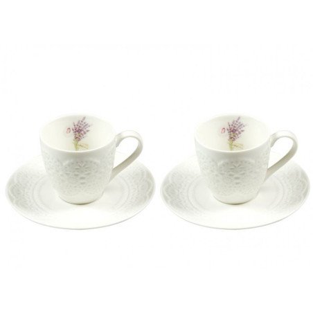 Jgo 2 tazas c/plato lav 100ml