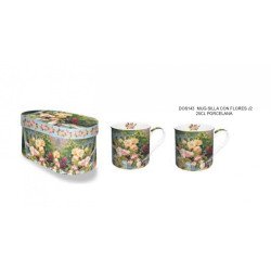Mug silla con flores j2 25 cl