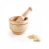 Mortero cocina madera con maza 12cm metaltex