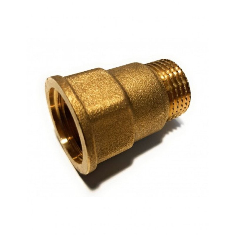 Laton racor marsella h1/2-m1/2 largo 3cm