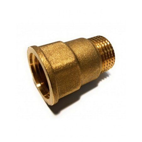 Laton racor marsella h1/2-m1/2 largo 3cm