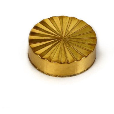 Embellecedor cubre-tornillos 12mm -acero latonado-