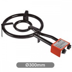 Paellero a gas doble ø300mm para paelleras de ø200mm a ø420mm