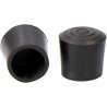 Contera goma redonda exterior ø 22 mm negro