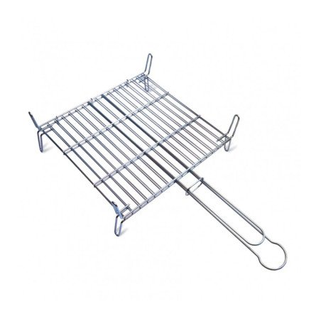 Parrilla doble serie 50 acero cincado 50x50cm
