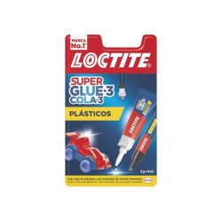 Lotite supler glue-3 plasticos 2gr+4ml