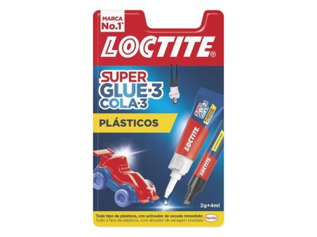 Lotite supler glue-3 plasticos 2gr+4ml