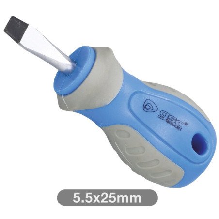 Destornillador corto plano 5.5x25