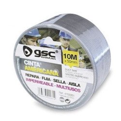 Cinta adhesiva multiuso 50 mm x 10 mt -plata-