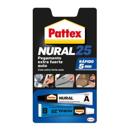 Nural 25 pegamento extra fuerte auto transparente