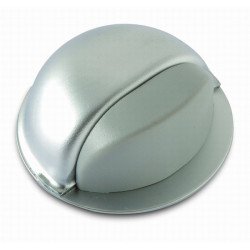 Tope para puertas adhesivo acero -cromado mate-