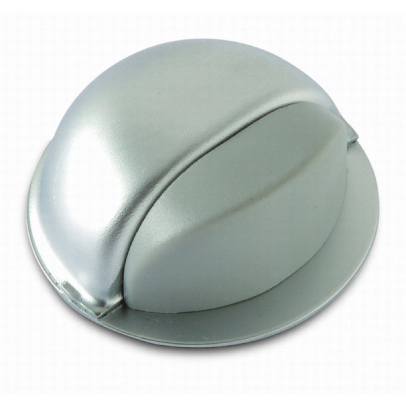 Tope para puertas adhesivo acero -cromado mate-