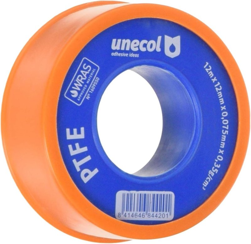 Teflon agua/gas -rollo 12mmx0.075mmx12mt-