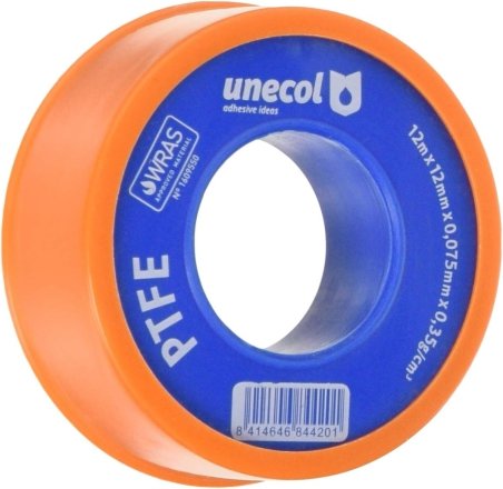 Teflon agua/gas -rollo 12mmx0.075mmx12mt-