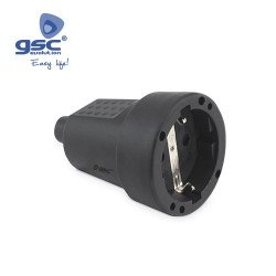 Base aerea schuko 16a negra