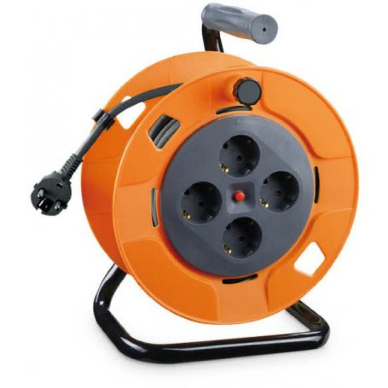 Enrollacable 25mt/16a -3x1.5mm- c/proteccion