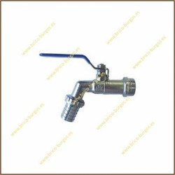 Grifo jardin curvo palanca 1/2