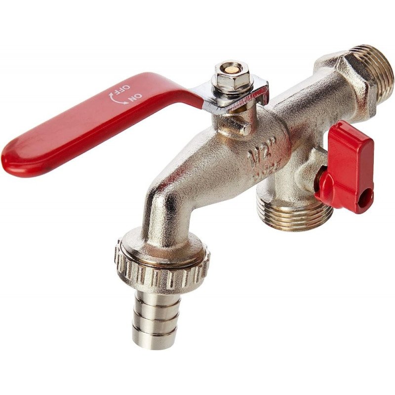 Grifo jardin curvo palanca 1/2 derivacion 3/4