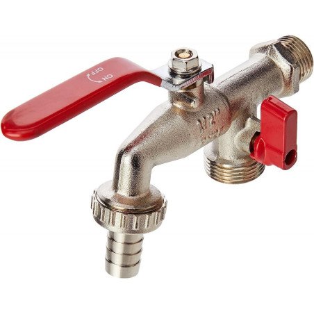 Grifo jardin curvo palanca 1/2 derivacion 3/4