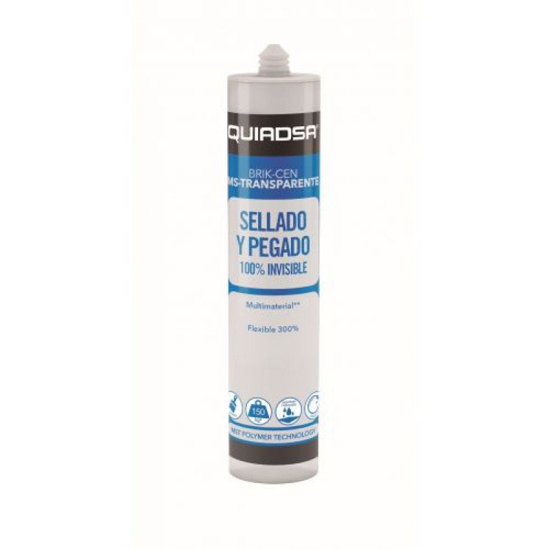 Polimero transparente sellador adhesivo -brik-cem ms-