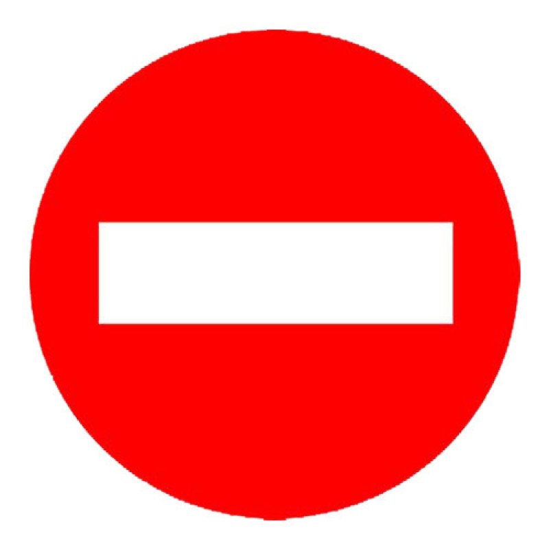 Señal pvc direccion prohibida