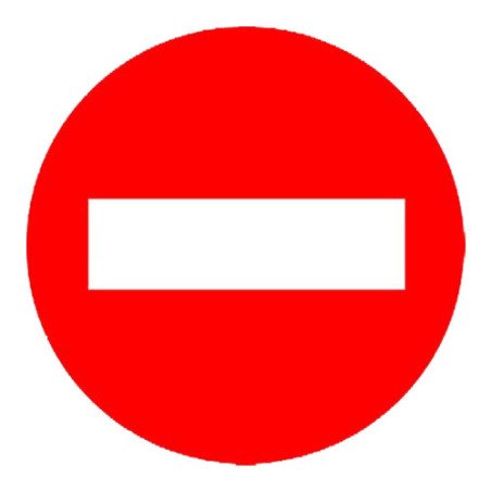 Señal pvc direccion prohibida