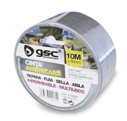 Cinta adhesiva multiuso 50 mm x 10 mt -plata-